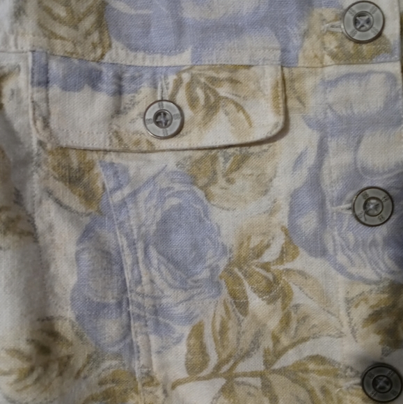 🧥VINTAGE BILL BLASS FLORAL DENIM JACKET SMALL WOMEN ,GIFT. 🎁 💝 - Picture 9 of 13